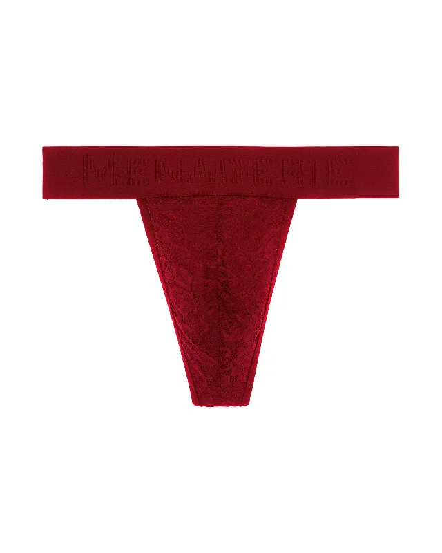 Band Thong in Red by MENAGERIÉ