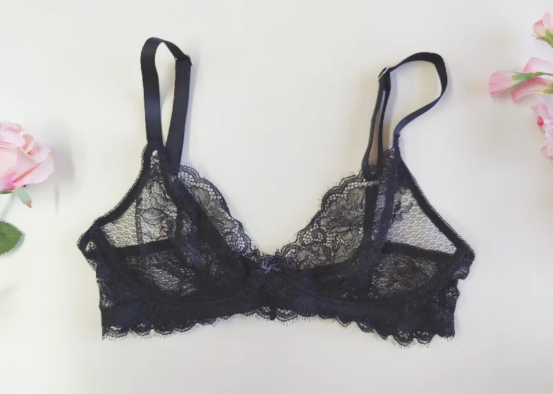 Black Lace BELLA bralette size 34B