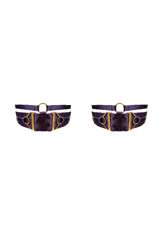 Bordelle Retta Garters | DEEP PURPLE