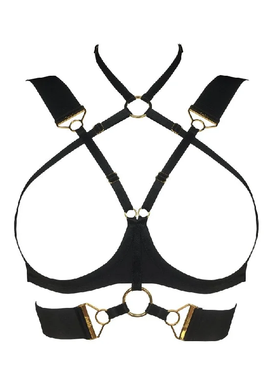 Bordelle Rey Ouvert Wire Bra | BLACK