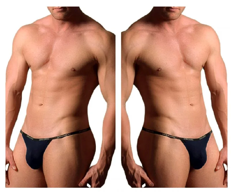 Doreanse 1330-NVY Ribbed Modal T-thong Color Navy