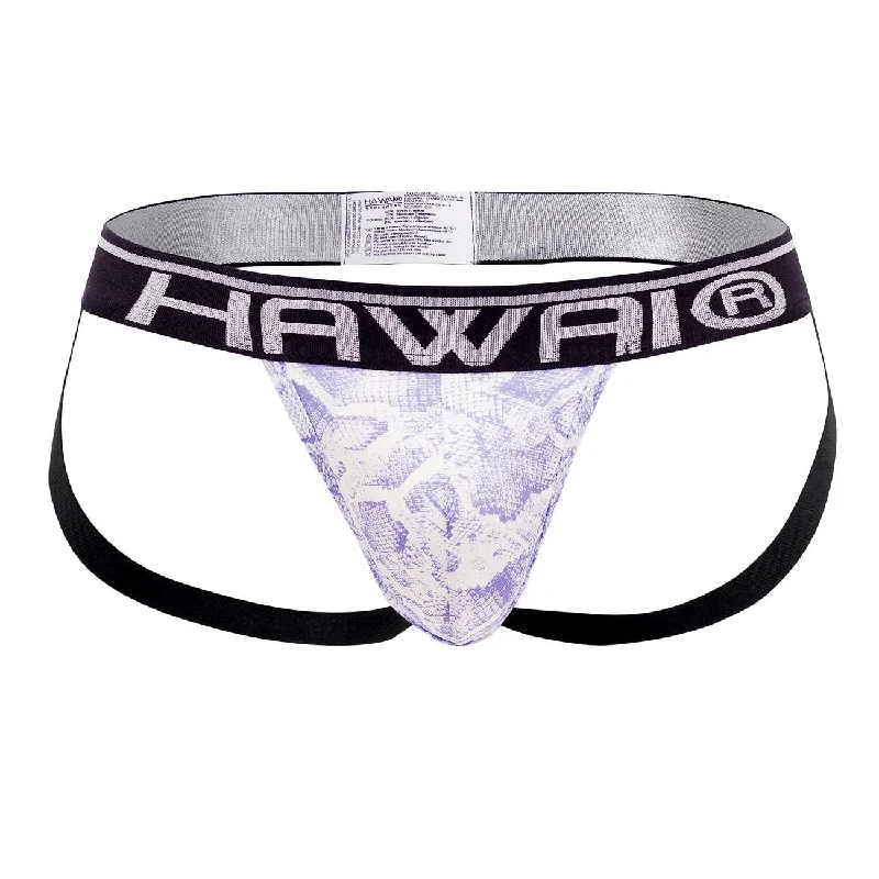 HAWAI 41946T Animal Print Athletic Jockstrap Color Amethyst