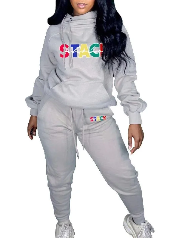 Plus Size Sweat Suit Set