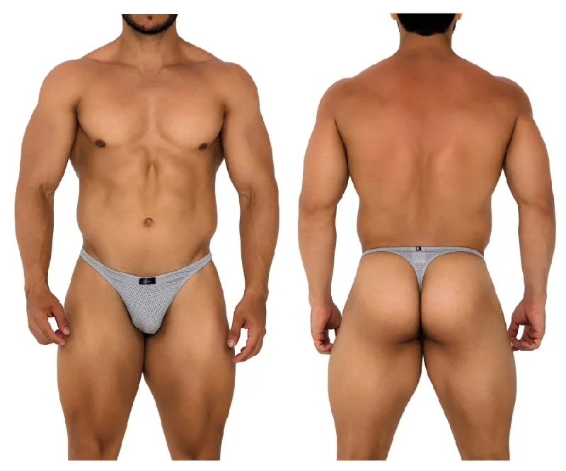 Xtremen 91185 Mesh Thongs Color Gray