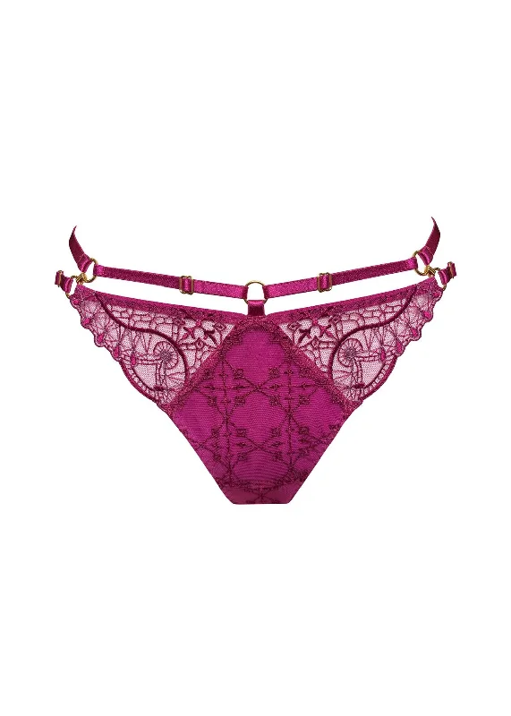 Mari Open Back Panty (Magenta)