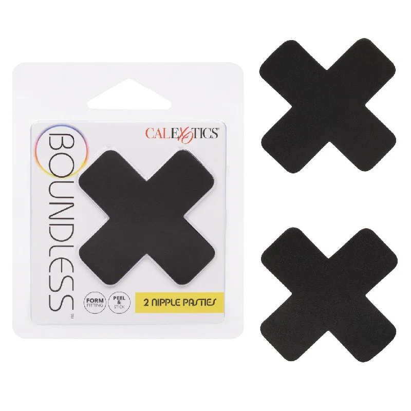 Boundless NIPPLE PASTIES 2 Pack Black X Shape