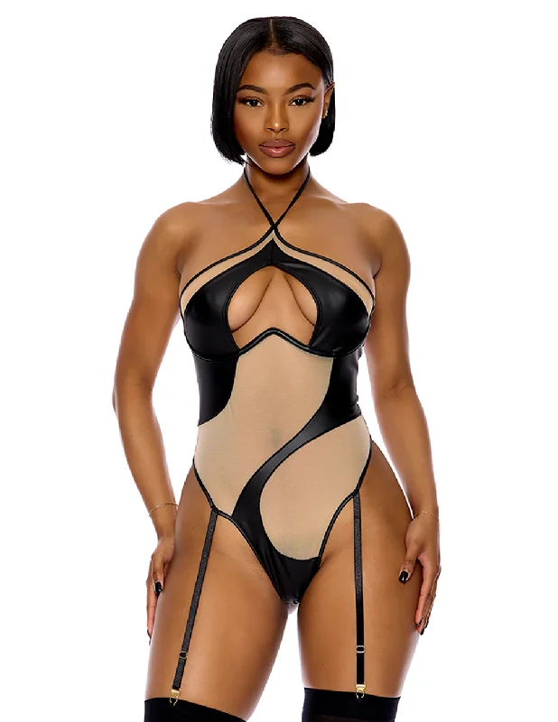 Catch My Wave Mesh Garter Teddy