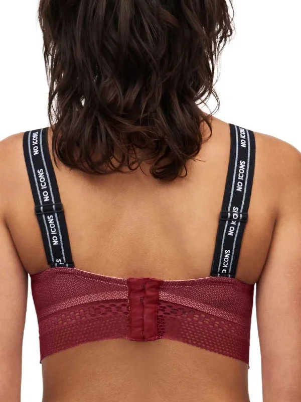 No Icons Bandeau Foam Bra - Raspberry