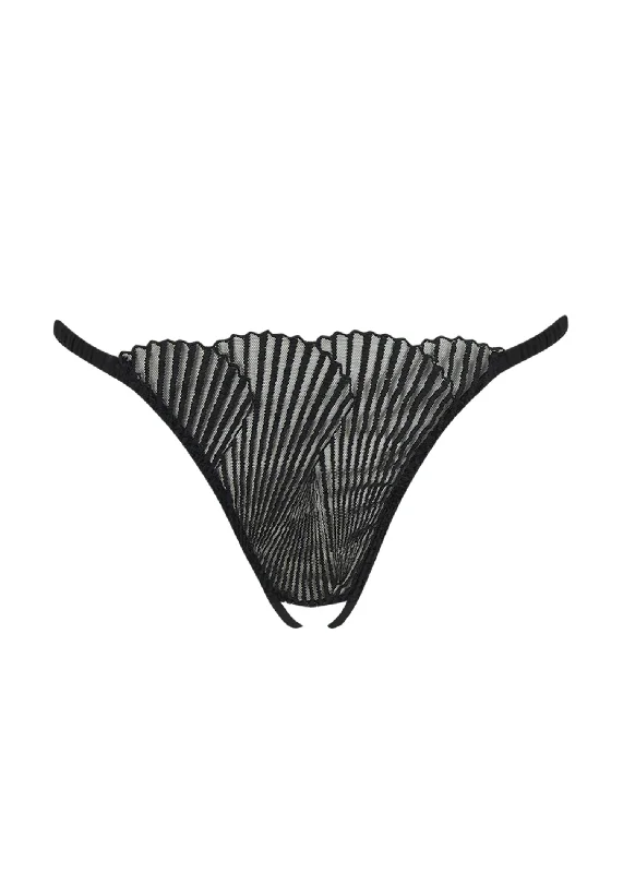 Athena Open Thong (Black)