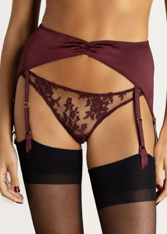 Camellia Suspender Knicker (Sienna)