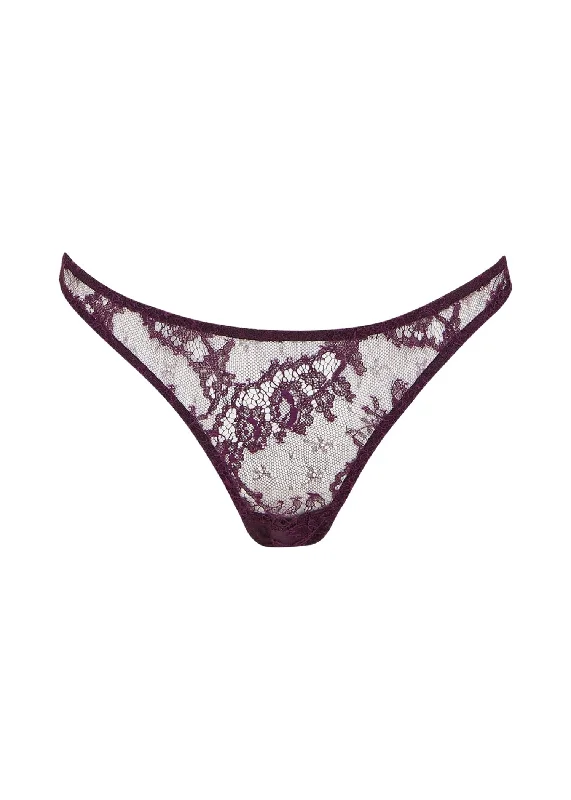 Lunaria Skirted Thong (Amethyst)