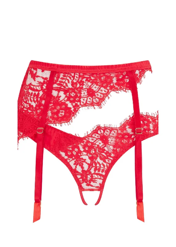 Marella Open Suspender Knicker (Red)