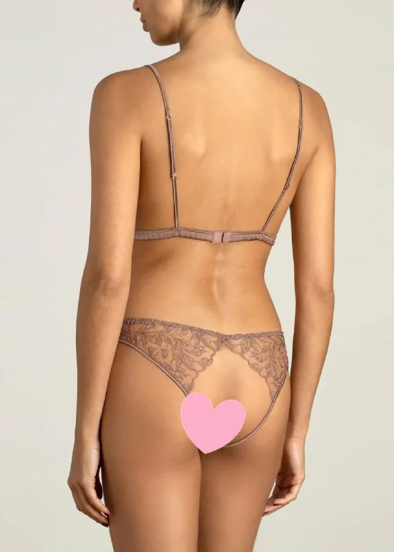 Paeonia Open Triangle Bra (Taupe)