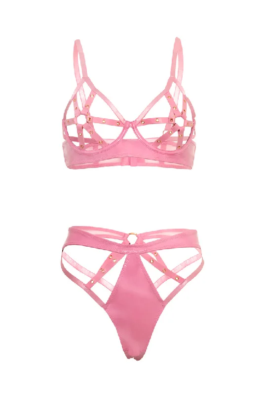 Dominant Lingerie Set Pink