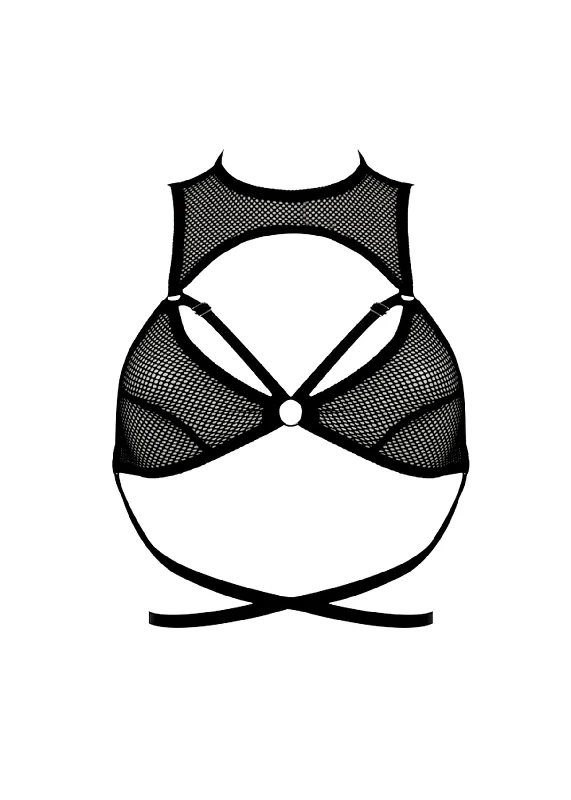 Jet Black Cut Out Bralette