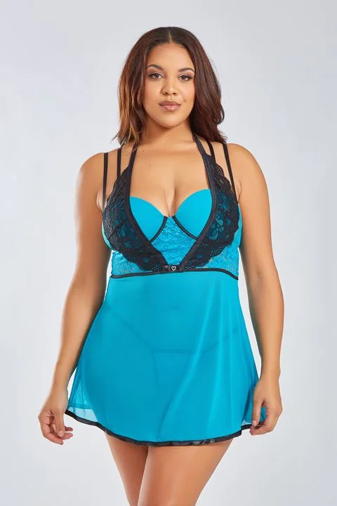 Flirty Nights- Curvy Size Babydoll