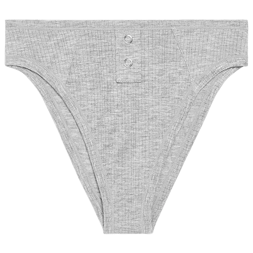 Whipped French Cut Brief in Heather Grey