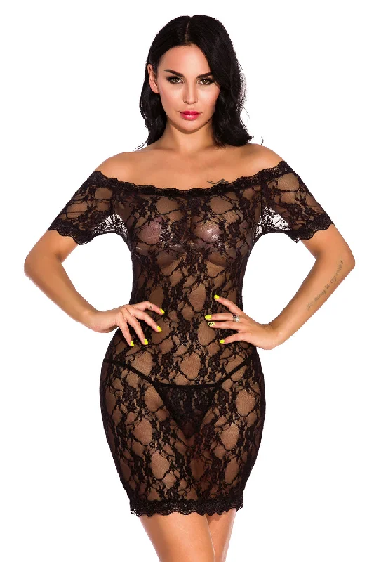 Lace Off The Shoulder Chemise