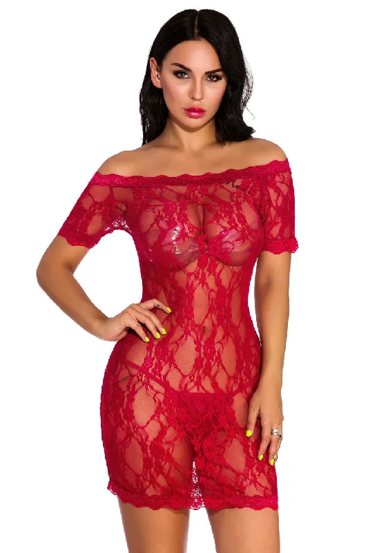 Lace Off The Shoulder Chemise