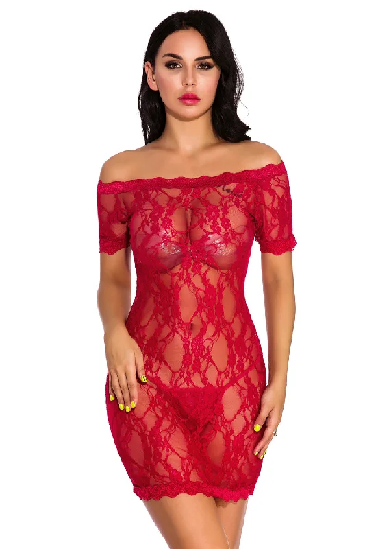 Lace Off The Shoulder Chemise