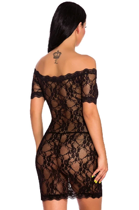 Lace Off The Shoulder Chemise