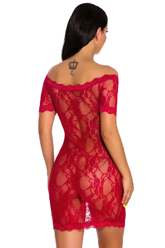 Lace Off The Shoulder Chemise