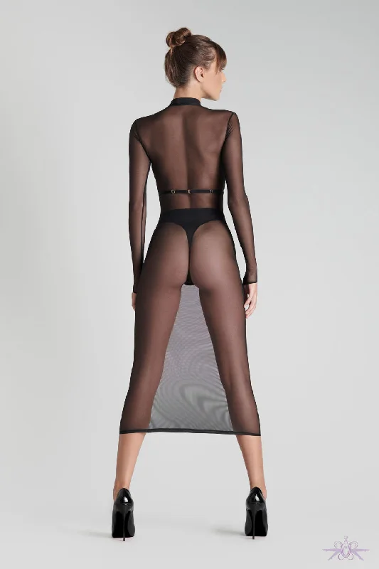 Maison Close Corps a Corps Sheer Dress with Harness