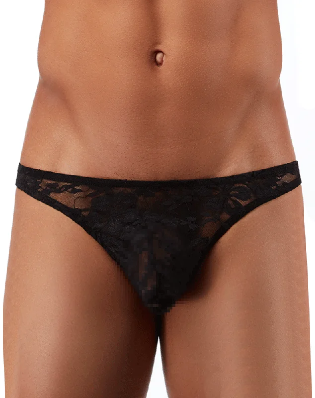 Male Power 491162 Stretch Lace Wonder Bikini Black