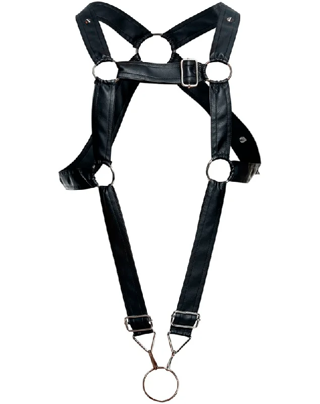 Malebasics Dmbl07 Dngeon Cross Cock Ring Harness Army