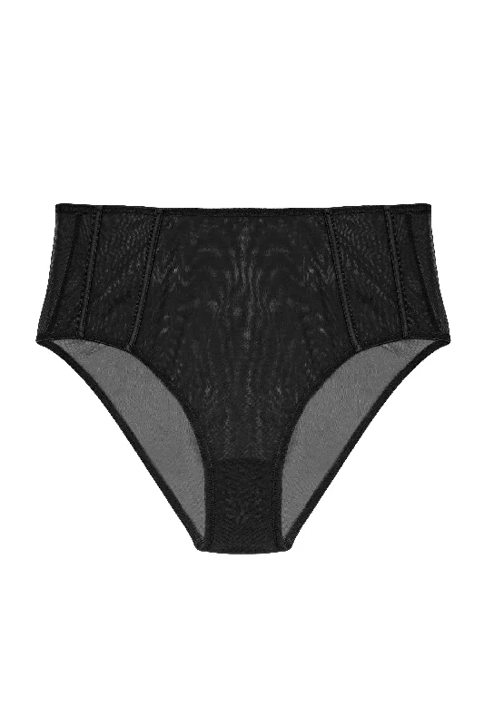 Maria Black Mesh High Waisted Brief