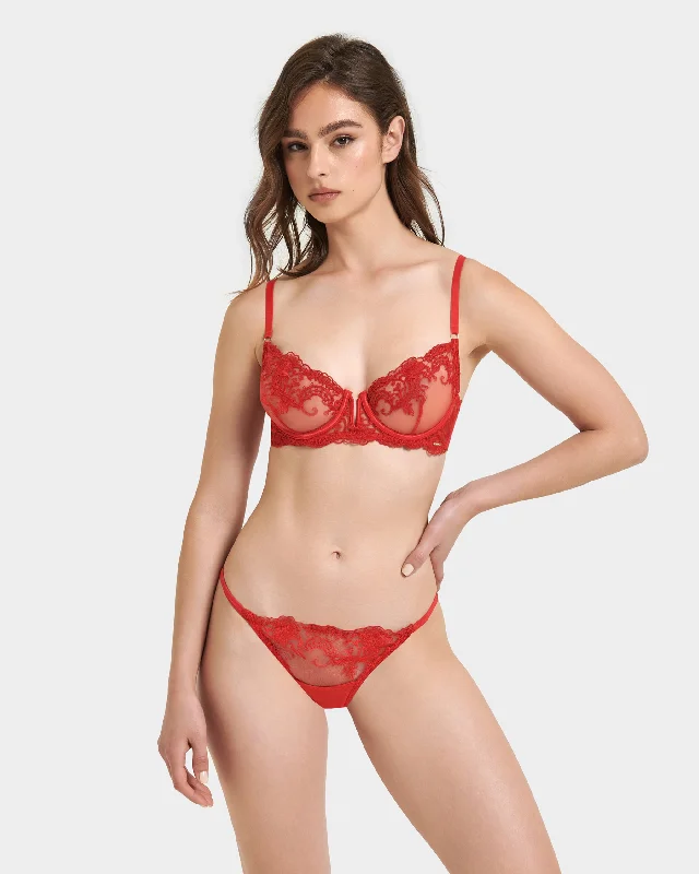 Marseille Wired Bra Red