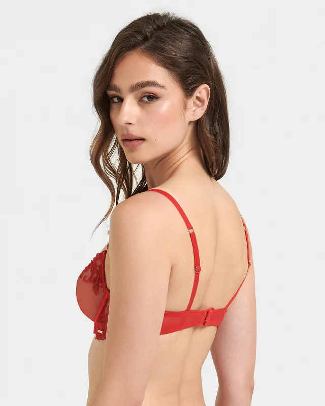 Marseille Wired Bra Red