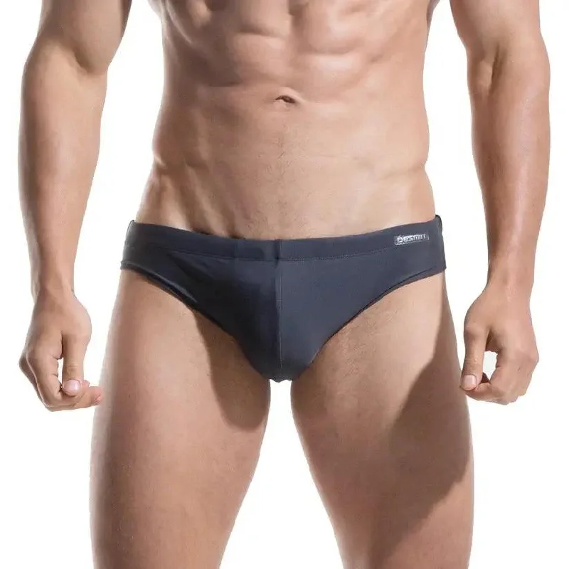 Men's Swim Briefs - Sexy Low Rise Quick Dry Swimwear with Convex Pad