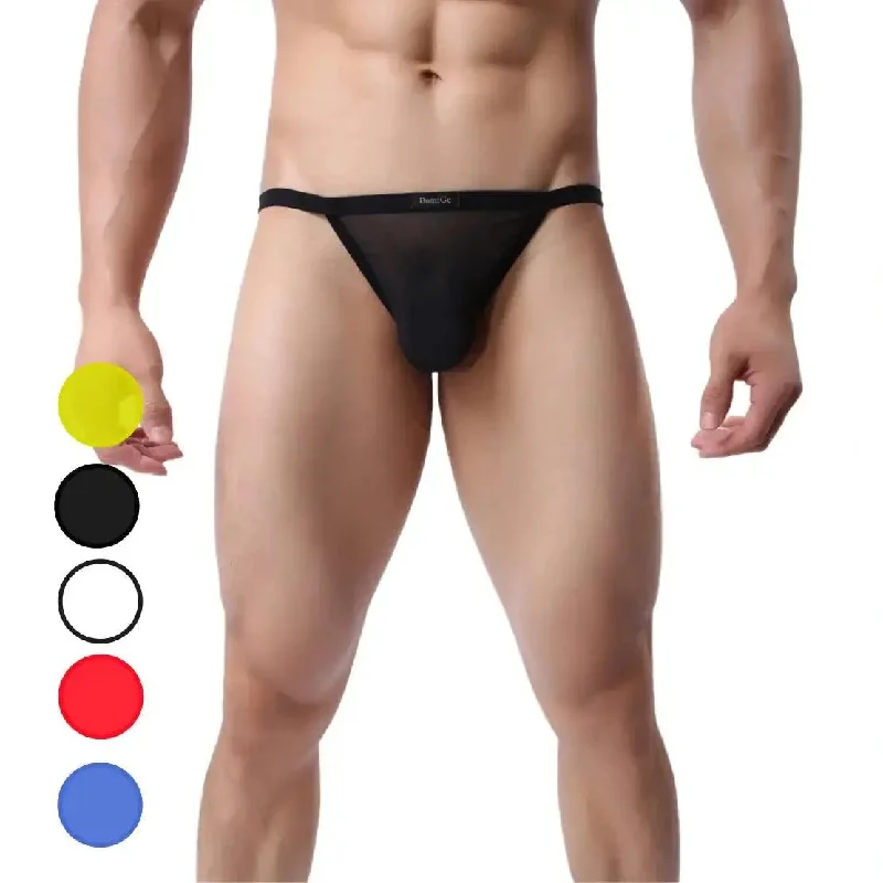 DomiGe Men's Thong Unique Cutouts Male Sexy Underwear V-String