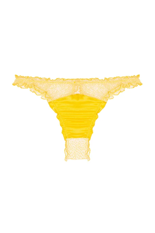 MIMOSA Ruffled Briefs with Silk