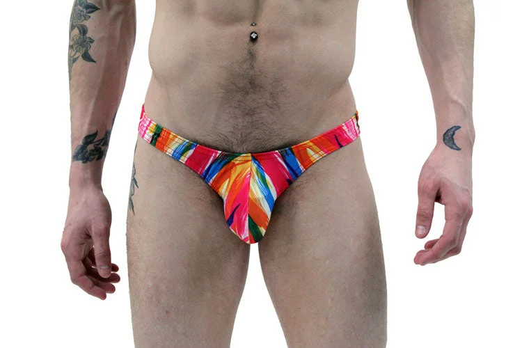 NEW! Painted Brush Strokes Men's Bikini