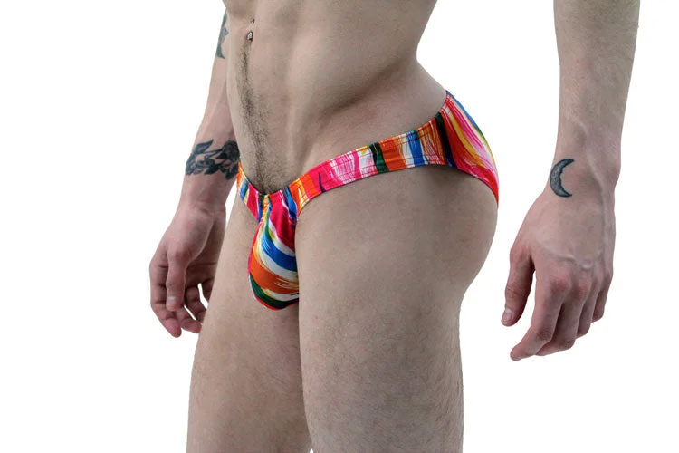 NEW! Painted Brush Strokes Men's Bikini