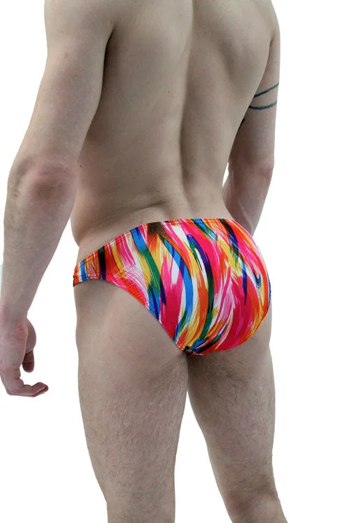 NEW! Painted Brush Strokes Men's Bikini