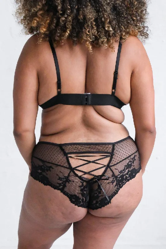 Nicoletta Black Lace Briefs