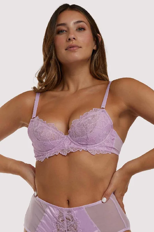 Lila Lilac Plunge Bra