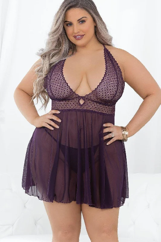 Riellan Sheer Babydoll Curvy