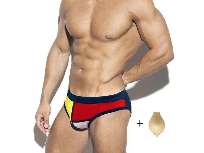 Gay Swimwear | SEOBEAN Pouch Padded Swim Briefs