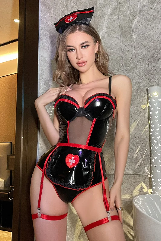 Sexy Wetlook Nurse Costume