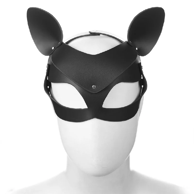 Yiwu Faux Leather Half-Face Fox Mask