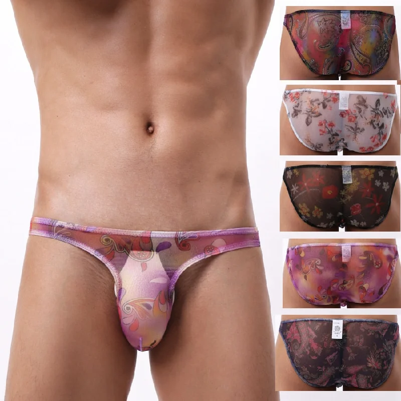 4 Pack Trippy Sheer Bikini Briefs