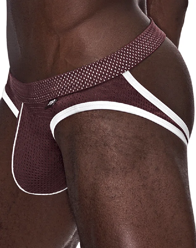 Male Power 354-273 Sport Mesh Jock Burgundy