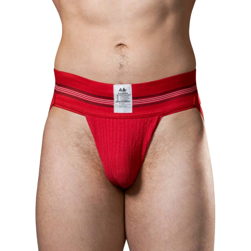 MM THE ORIGINAL NO. 10 JOCKSTRAP UNDERWEAR SCARLET RED 3 INCH