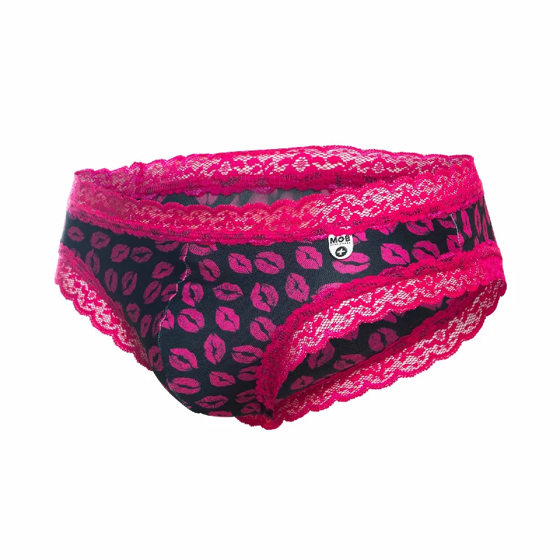 Lips Pink / S/M / LACE JOCKBIKINI