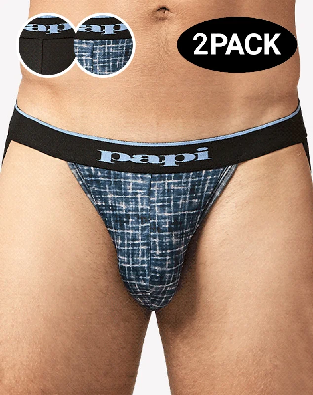 Papi Umpa049 Microflex Jockstrap Blue-texture