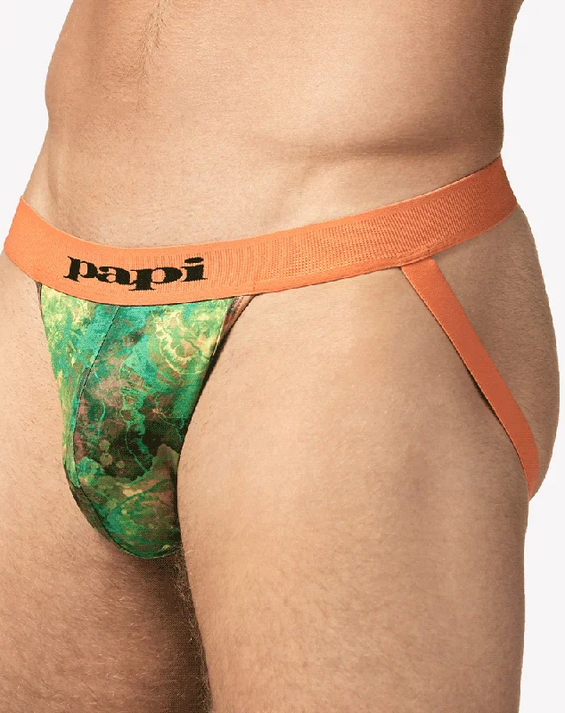 Papi Umpa051 Fashion Microflex Brazilian Jockstrap Sunrise Multi Print